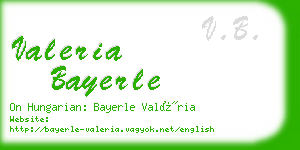 valeria bayerle business card